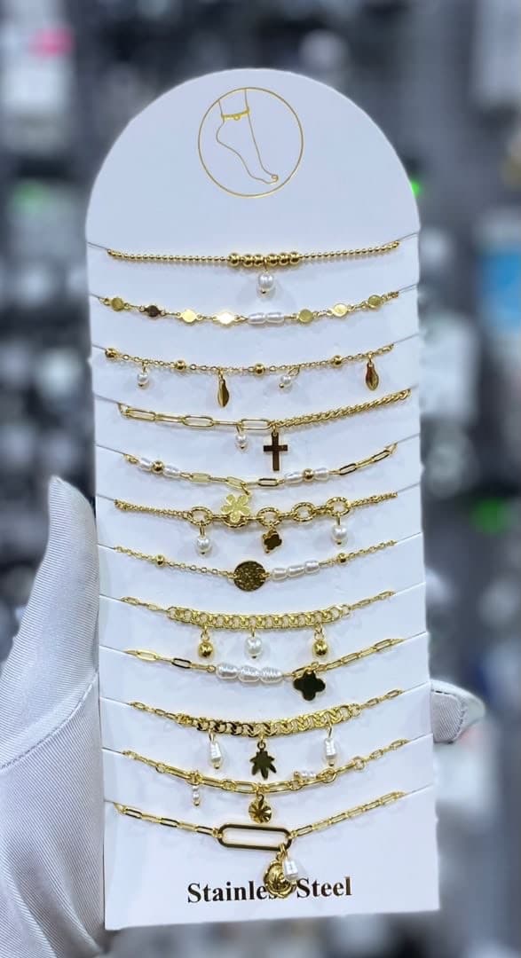 12 pieces fancy leg chain